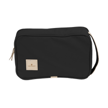 Load image into Gallery viewer, Small Travel Kit - Black Coated Canvas Front Angle in Color 'Black Coated Canvas'
