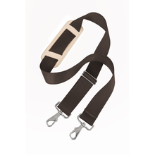 Load image into Gallery viewer, Shoulder Strap - 1.5" Espresso Webbing Front Angle in Color '1.5" Espresso Webbing'