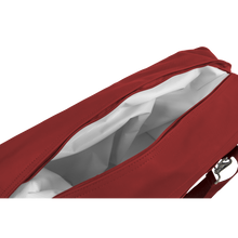 Load image into Gallery viewer, Large Cooler - Red Coated Canvas Front Angle in Color 'Red Coated Canvas'