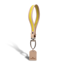 Load image into Gallery viewer, Pearl - Lemon Coated Canvas Front Angle in Color 'Lemon Coated Canvas'