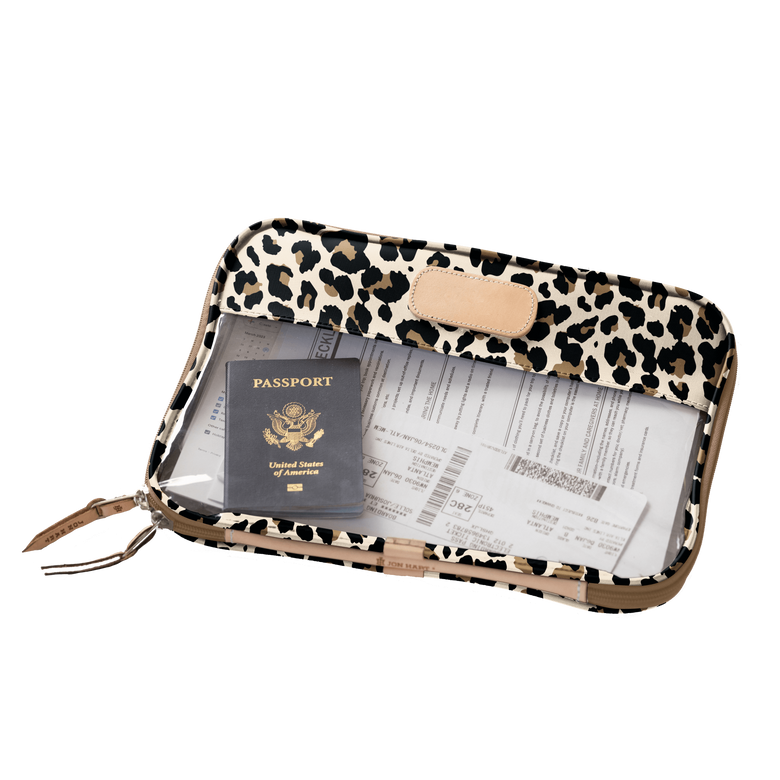 Color 'Leopard Coated Canvas'