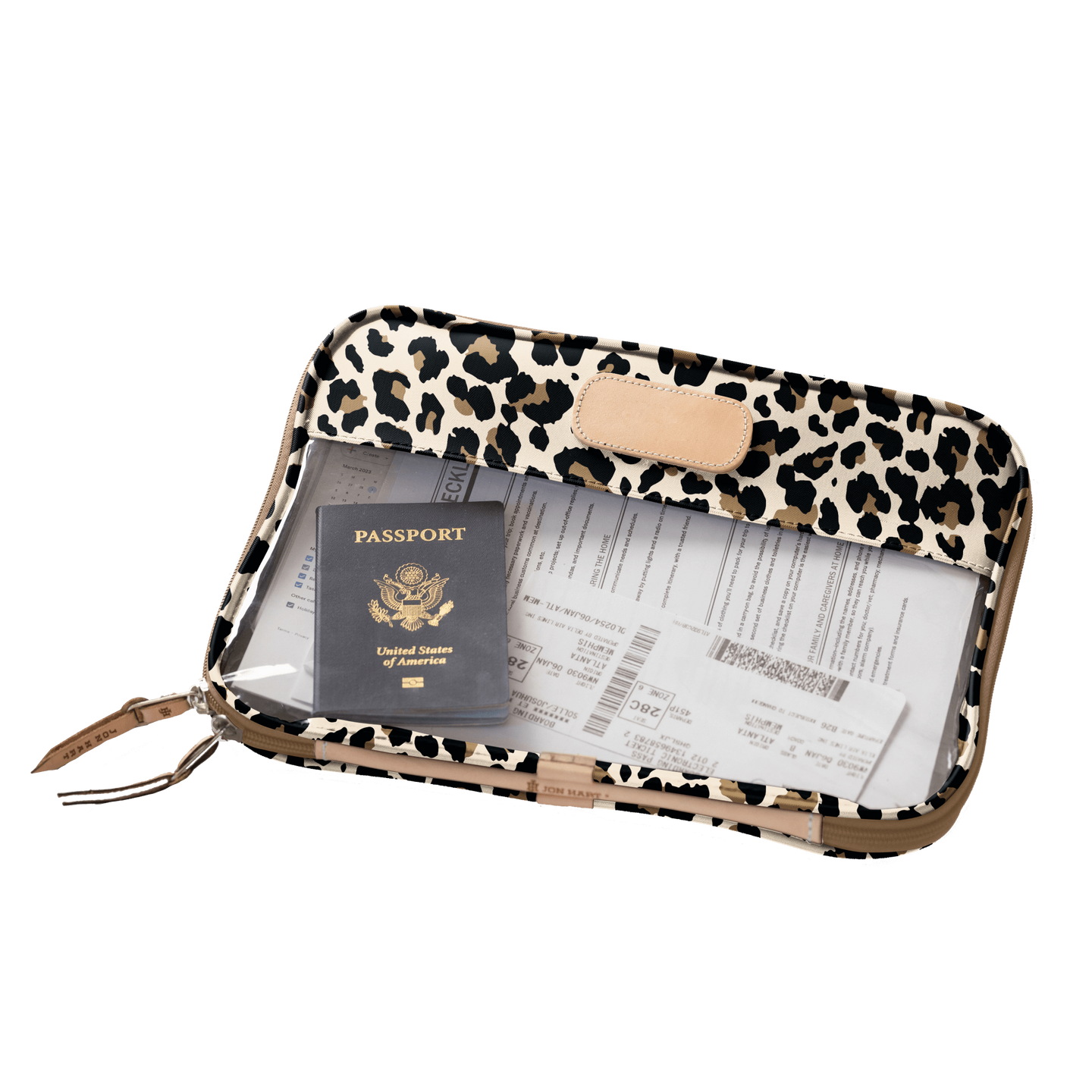 Color 'Leopard Coated Canvas'