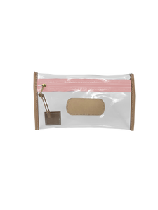 Clear Pouch in Color 'Rose Webbing'