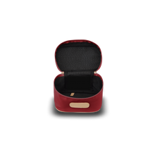 Load image into Gallery viewer, Makeup Case - Red Coated Canvas Front Angle in Color &#39;Red Coated Canvas&#39;
