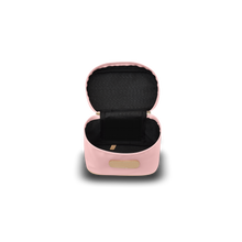 Load image into Gallery viewer, Makeup Case - Rose Coated Canvas Front Angle in Color &#39;Rose Coated Canvas&#39;
