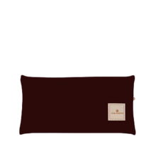 Load image into Gallery viewer, Large Pouch - Burgundy Coated Canvas Front Angle in Color &#39;Burgundy Coated Canvas&#39;
