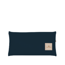 Load image into Gallery viewer, Large Pouch - Navy Coated Canvas Front Angle in Color &#39;Navy Coated Canvas&#39;
