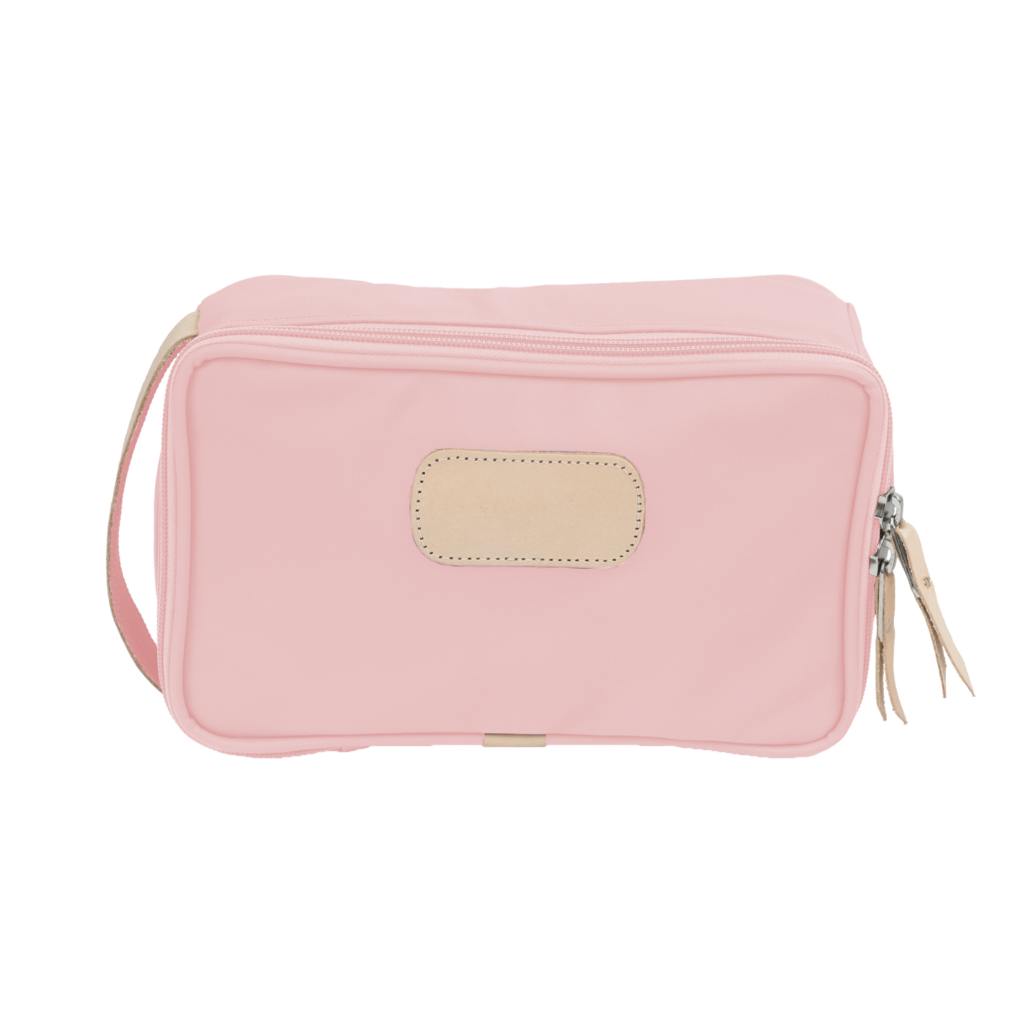 Small Travel Kit Front Angle in Color 'Rose Coated Canvas'