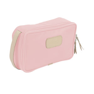 Small Travel Kit Side Angle in Color 'Rose Coated Canvas'