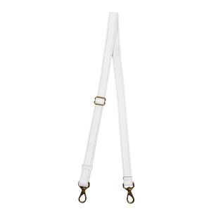 Adjustable Strap 1" - White Leather 'White Leather'