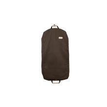 Load image into Gallery viewer, 50&quot; Garment Bag - Espresso Coated Canvas Front Angle in Color &#39;Espresso Coated Canvas&#39;

