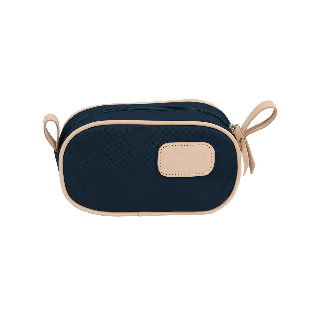 Junior Shave Kit - Navy Coated Canvas Front Angle in Color 'Navy Coated Canvas'