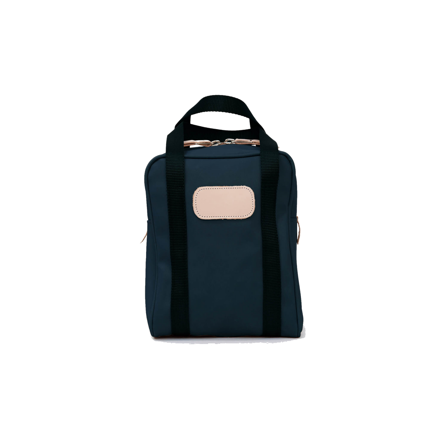 Shag Bag - Navy Coated Canvas Front Angle in Color 'Navy Coated Canvas'