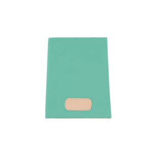 Executive Folder - Mint Coated Canvas Front Angle in Color 'Mint Coated Canvas'