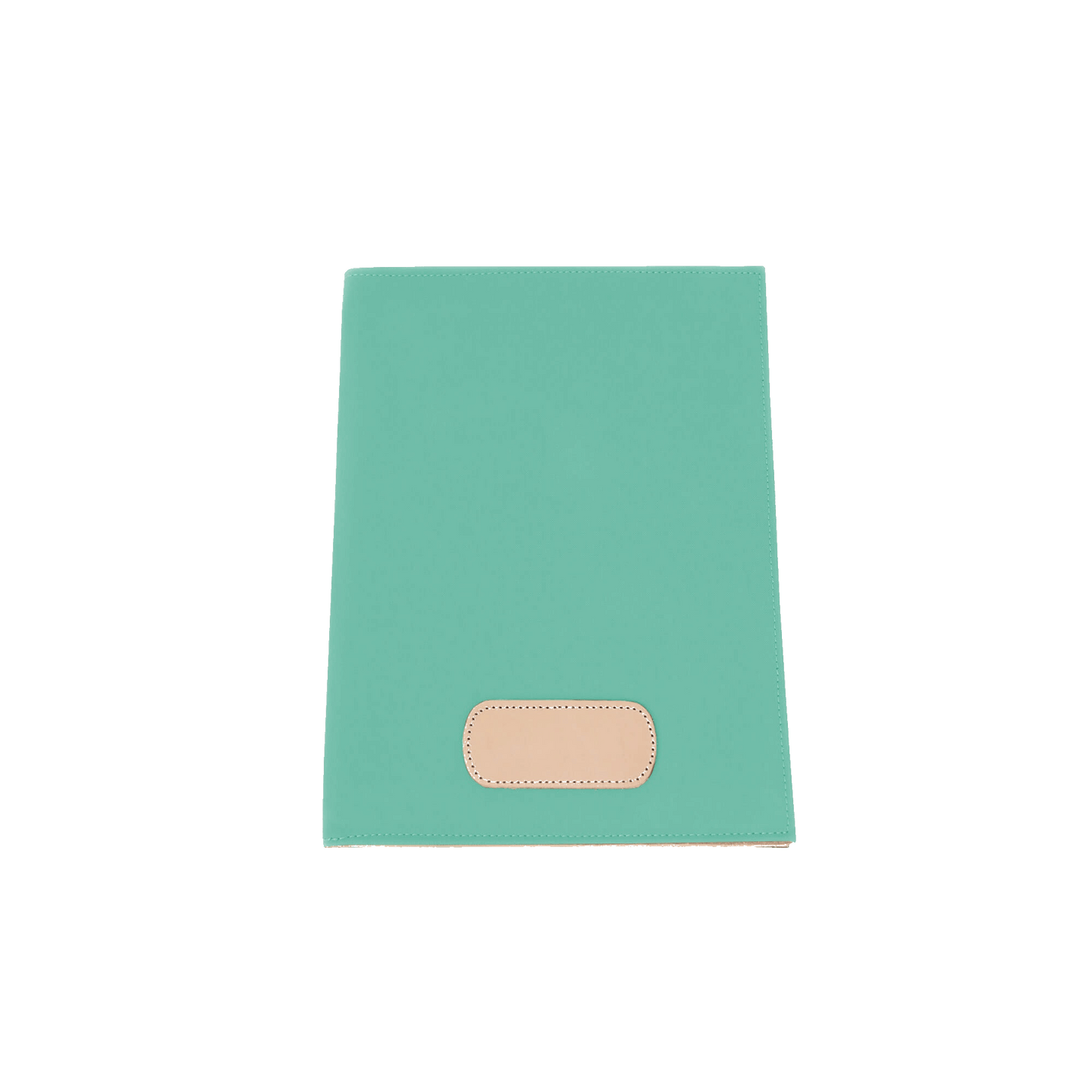 Executive Folder - Mint Coated Canvas Front Angle in Color 'Mint Coated Canvas'