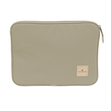 Load image into Gallery viewer, 13&quot; Computer Case - Tan Coated Canvas Front Angle in Color &#39;Tan Coated Canvas&#39;
