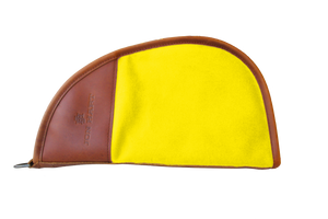 Large Travel Kit - Lemon Coated Canvas Front Angle in Color 'Lemon Coated Canvas'