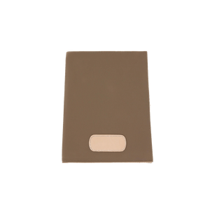 Executive Folder - Saddle Coated Canvas Front Angle in Color 'Saddle Coated Canvas'