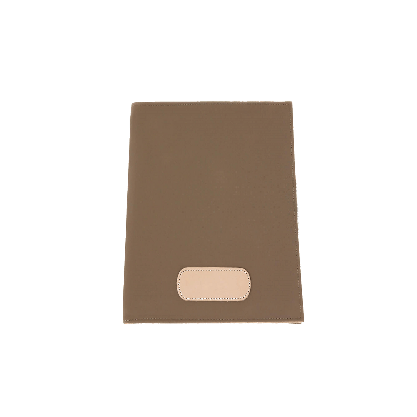 Executive Folder - Saddle Coated Canvas Front Angle in Color 'Saddle Coated Canvas'