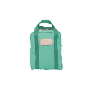 Shag Bag - Mint Coated Canvas Front Angle in Color 'Mint Coated Canvas'