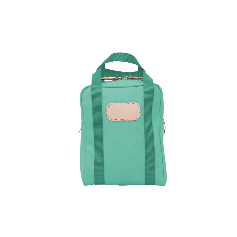 Shag Bag - Mint Coated Canvas Front Angle in Color 'Mint Coated Canvas'
