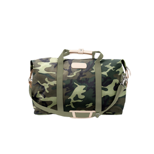 Weekender - Classic Camo Coated Canvas Front Angle in Color 'Classic Camo Coated Canvas'