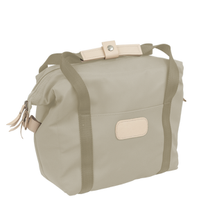 Cooler - Tan Coated Canvas Front Angle in Color 'Tan Coated Canvas'
