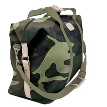 Load image into Gallery viewer, Weekender - Classic Camo Coated Canvas Front Angle in Color &#39;Classic Camo Coated Canvas&#39;
