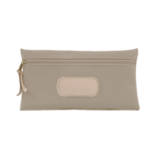 Load image into Gallery viewer, Large Pouch - Tan Coated Canvas Front Angle in Color &#39;Tan Coated Canvas&#39;
