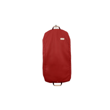 Load image into Gallery viewer, 50&quot; Garment Bag - Red Coated Canvas Front Angle in Color &#39;Red Coated Canvas&#39;
