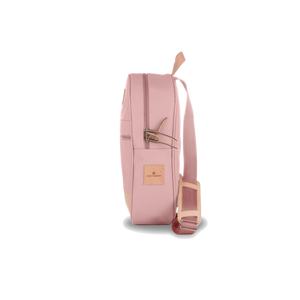 Backpack - Rose Coated Canvas Front Angle in Color 'Rose Coated Canvas'