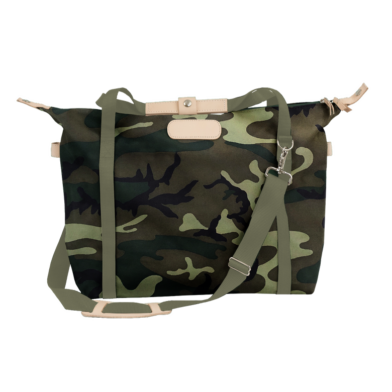 Daytripper - Classic Camo Coated Canvas Front Angle in Color 'Classic Camo Coated Canvas'