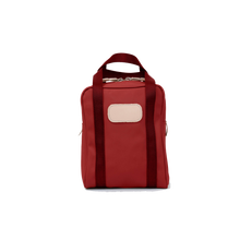 Load image into Gallery viewer, Shag Bag - Red Coated Canvas Front Angle in Color &#39;Red Coated Canvas&#39;
