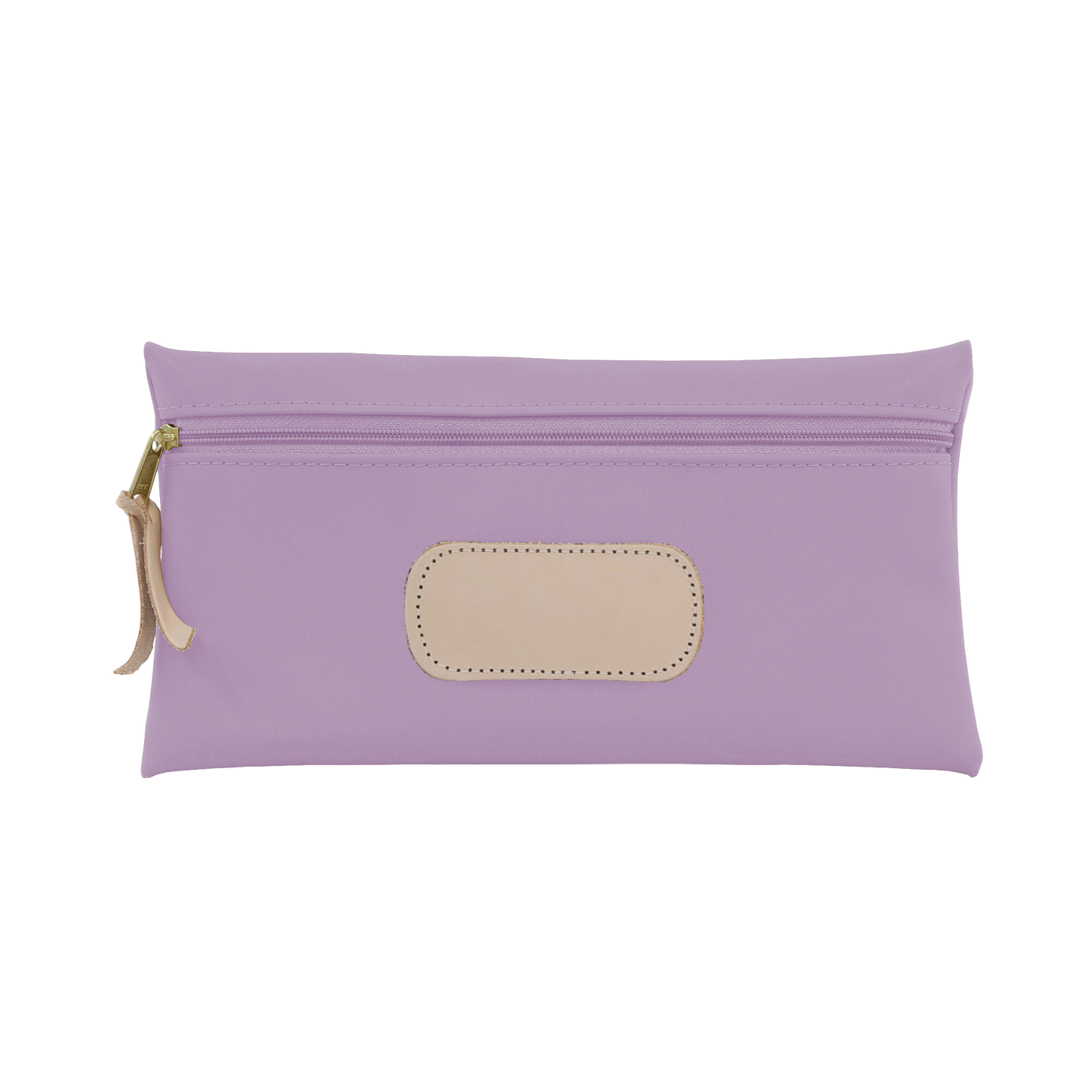 Large Pouch - Lilac Coated Canvas Front Angle in Color 'Lilac Coated Canvas'