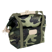 Load image into Gallery viewer, Cooler - Classic Camo Coated Canvas Front Angle in Color &#39;Classic Camo Coated Canvas&#39;
