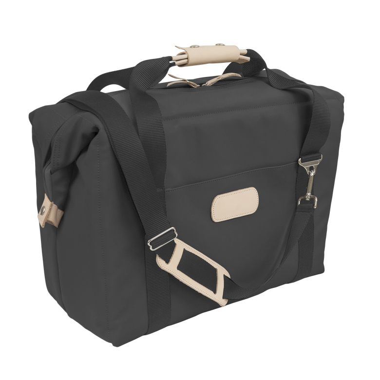 Large Cooler - Charcoal Coated Canvas Front Angle in Color 'Charcoal Coated Canvas'