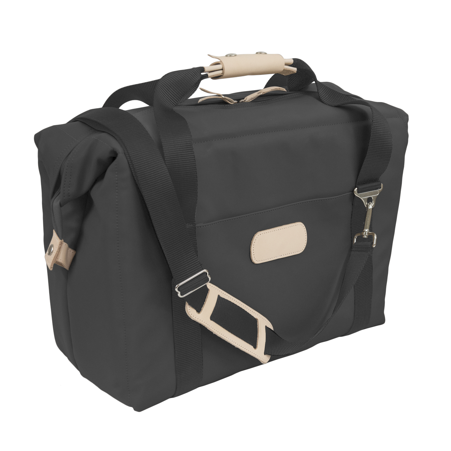 Large Cooler - Charcoal Coated Canvas Front Angle in Color 'Charcoal Coated Canvas'