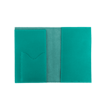 Load image into Gallery viewer, Passport Cover - Caribbean Leather Front Angle in Color &#39;Caribbean Leather&#39;
