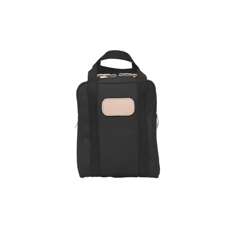 Shag Bag - Charcoal Coated Canvas Front Angle in Color 'Charcoal Coated Canvas'