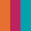 Berry Coated Canvas with Orange Zipper