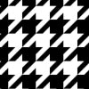 Houndstooth Coated Canvas