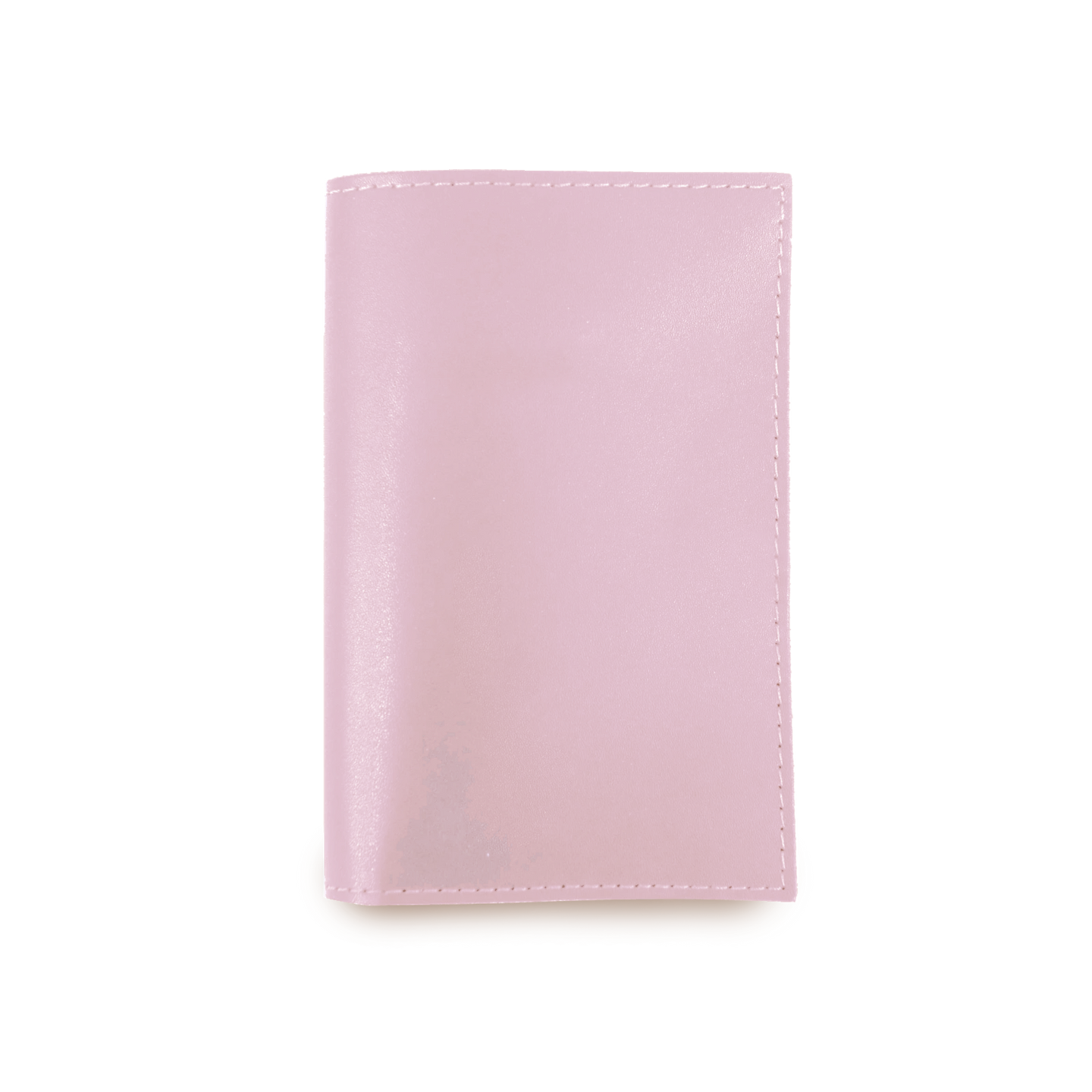 Passport Cover - Blush Leather Front Angle in Color 'Blush Leather'