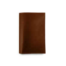Load image into Gallery viewer, Passport Cover - Bridle Leather Front Angle in Color &#39;Bridle Leather&#39;
