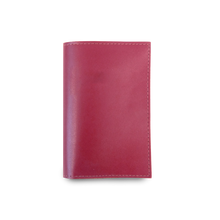 Load image into Gallery viewer, Passport Cover - Hot Pink Leather Front Angle in Color &#39;Hot Pink Leather&#39;
