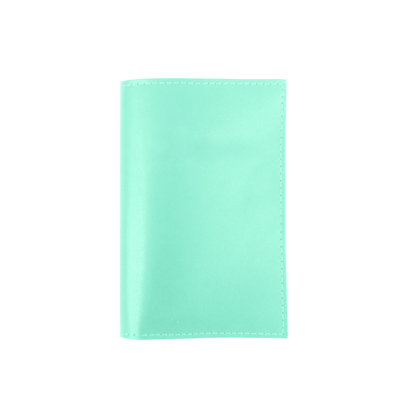 Passport Cover - Pistachio Leather Front Angle in Color 'Pistachio Leather'