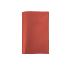 Load image into Gallery viewer, Passport Cover - Salmon Leather Front Angle in Color &#39;Salmon Leather&#39;  Edit alt text
