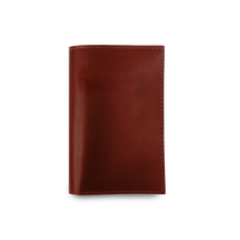 Load image into Gallery viewer, Passport Cover - Wine Leather Front Angle in Color &#39;Wine Leather&#39;  Edit alt text

