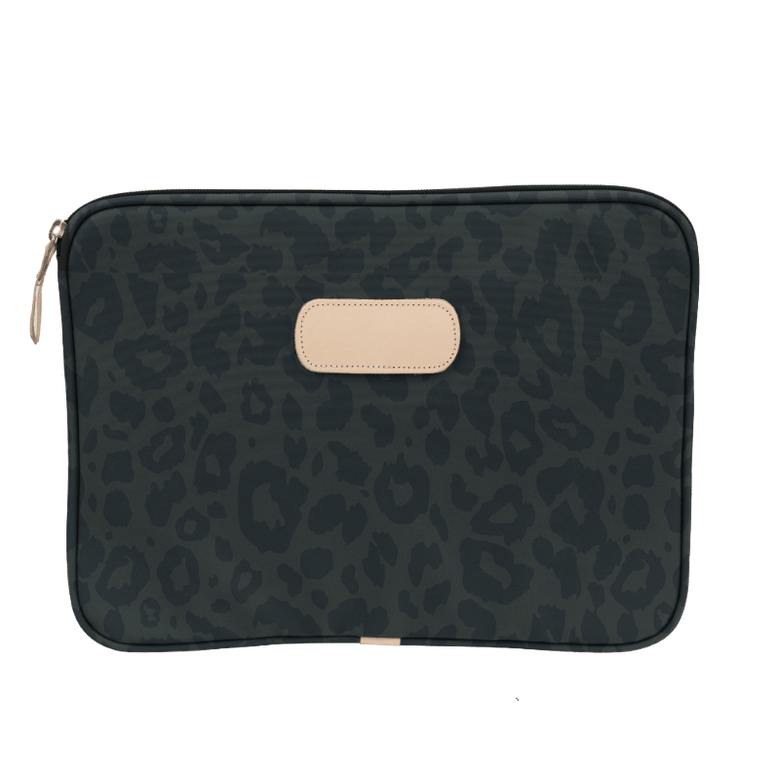 Color 'Dark Leopard Coated Canvas'