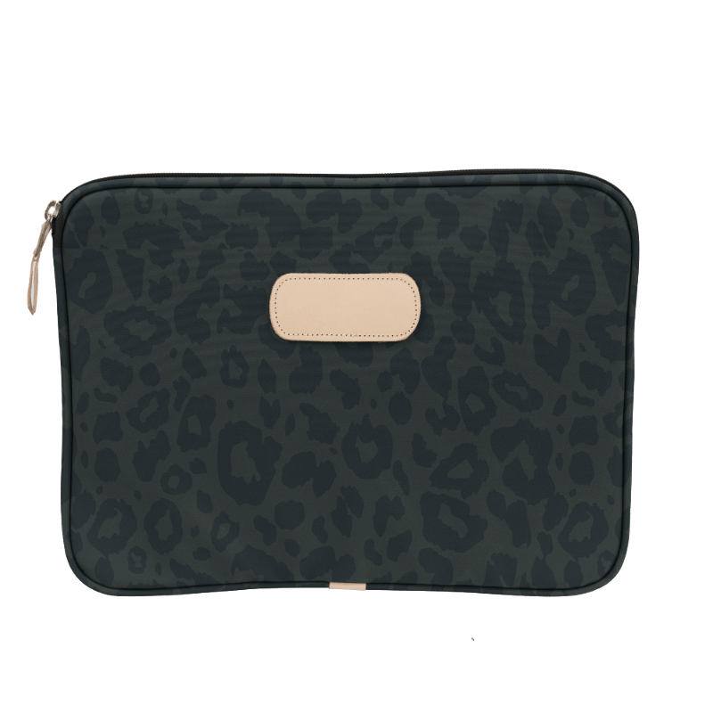 Color 'Dark Leopard Coated Canvas'