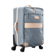 Load image into Gallery viewer, Large 360 wheeled luggage diagonal view in Color &#39;Slate Coated Canvas&#39;
